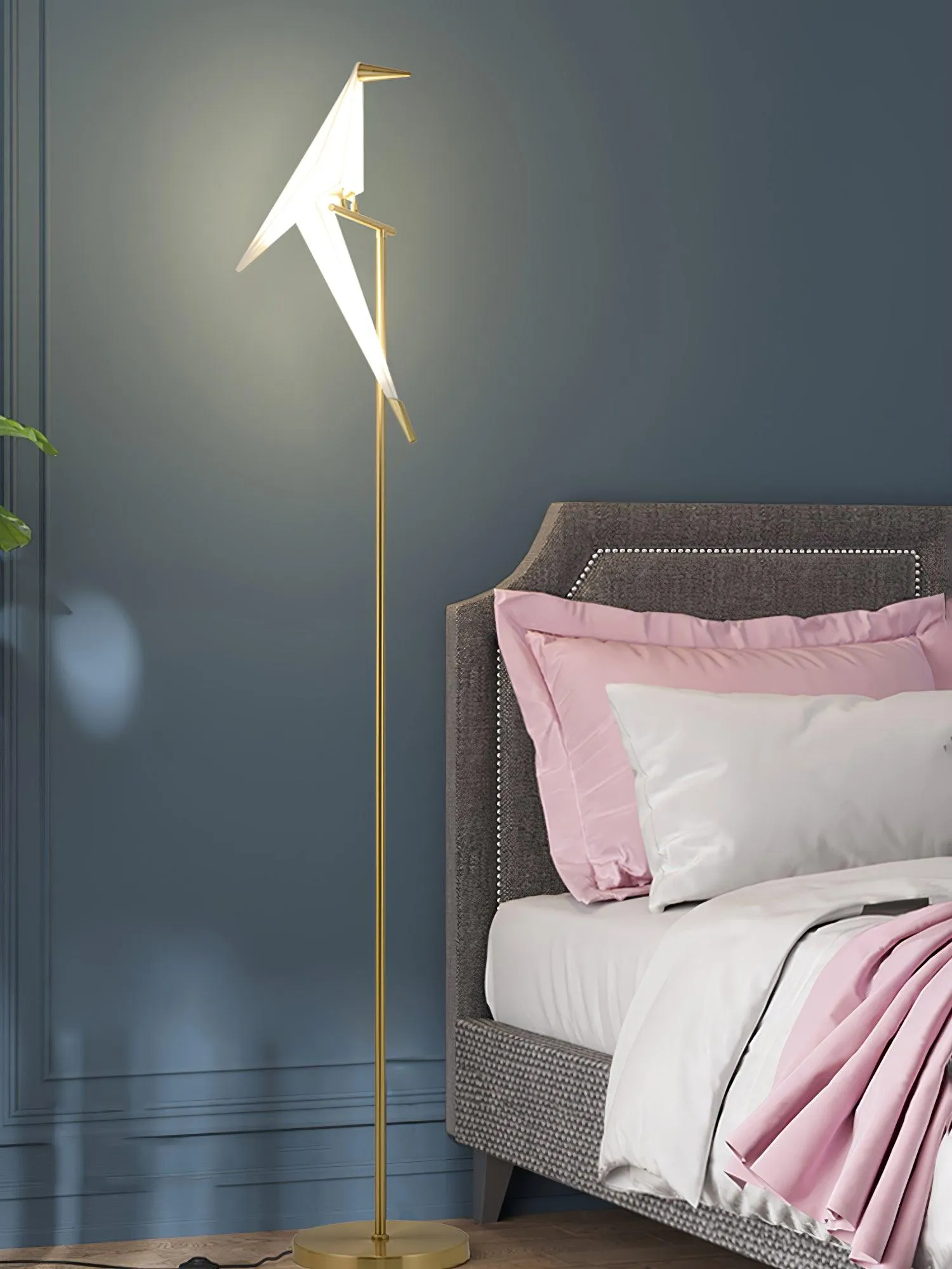 Paper Crane Bird Floor Lamp