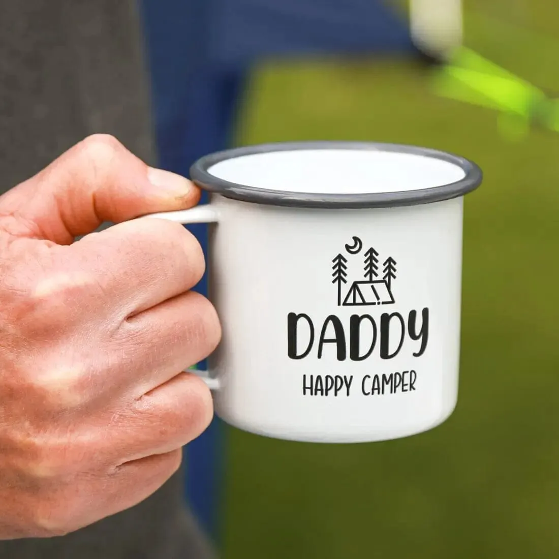 Personalised Enamel Camping Mug