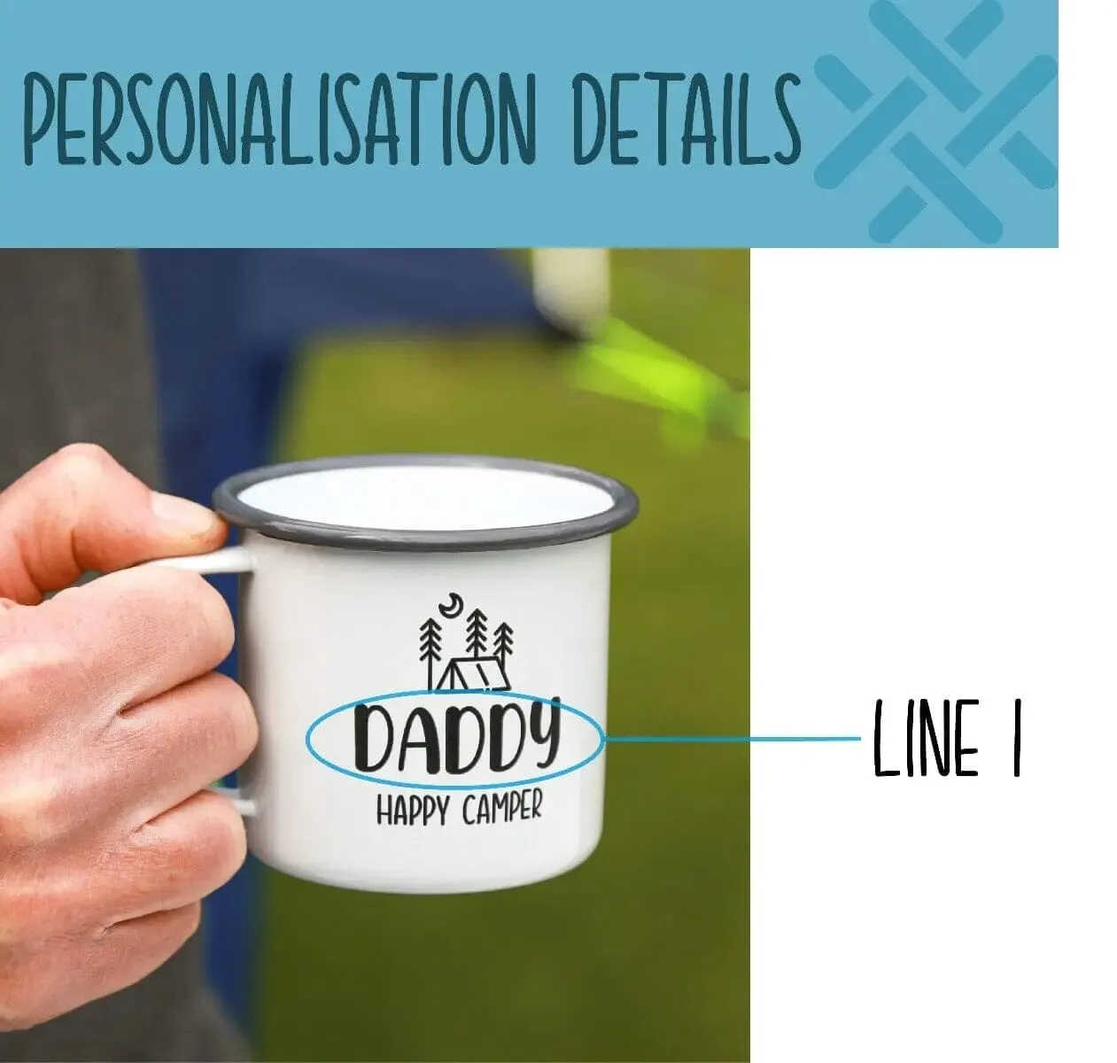 Personalised Enamel Camping Mug