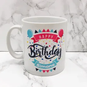 Personalised Happy Birthday Mug