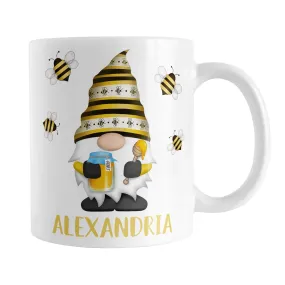 Personalized Honey Bee Gnome Mug