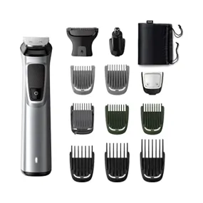 Philips Multi Grooming Kit MG7715/65, 13-in-1 (New Model), Face, Head and Body - All-in-one Trimmer for Men Power adapt technology for precise trimming, 120 Mins Run Time with Quick Charge