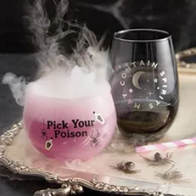 PICK POISON WINE GLASS