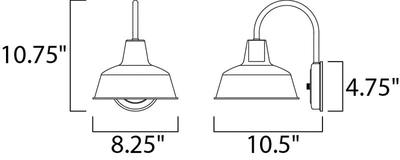 Pier M 8.25" Outdoor Wall Sconce