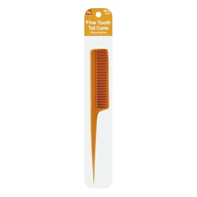 PLASTIC COMB FINE TEETH TAIL COMB (BONE)