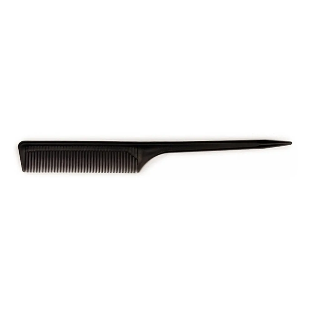 PLASTIC THICK TAIL COMB 12PCS BULK PACK - BLACK