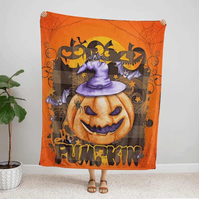 Pumpkin Boo Boo Halloween Blanket