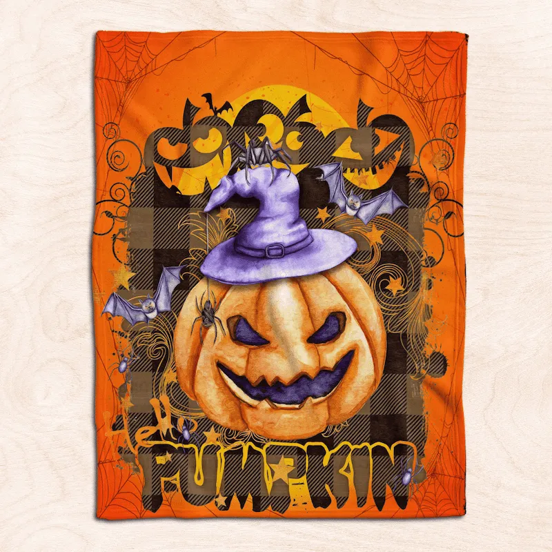 Pumpkin Boo Boo Halloween Blanket