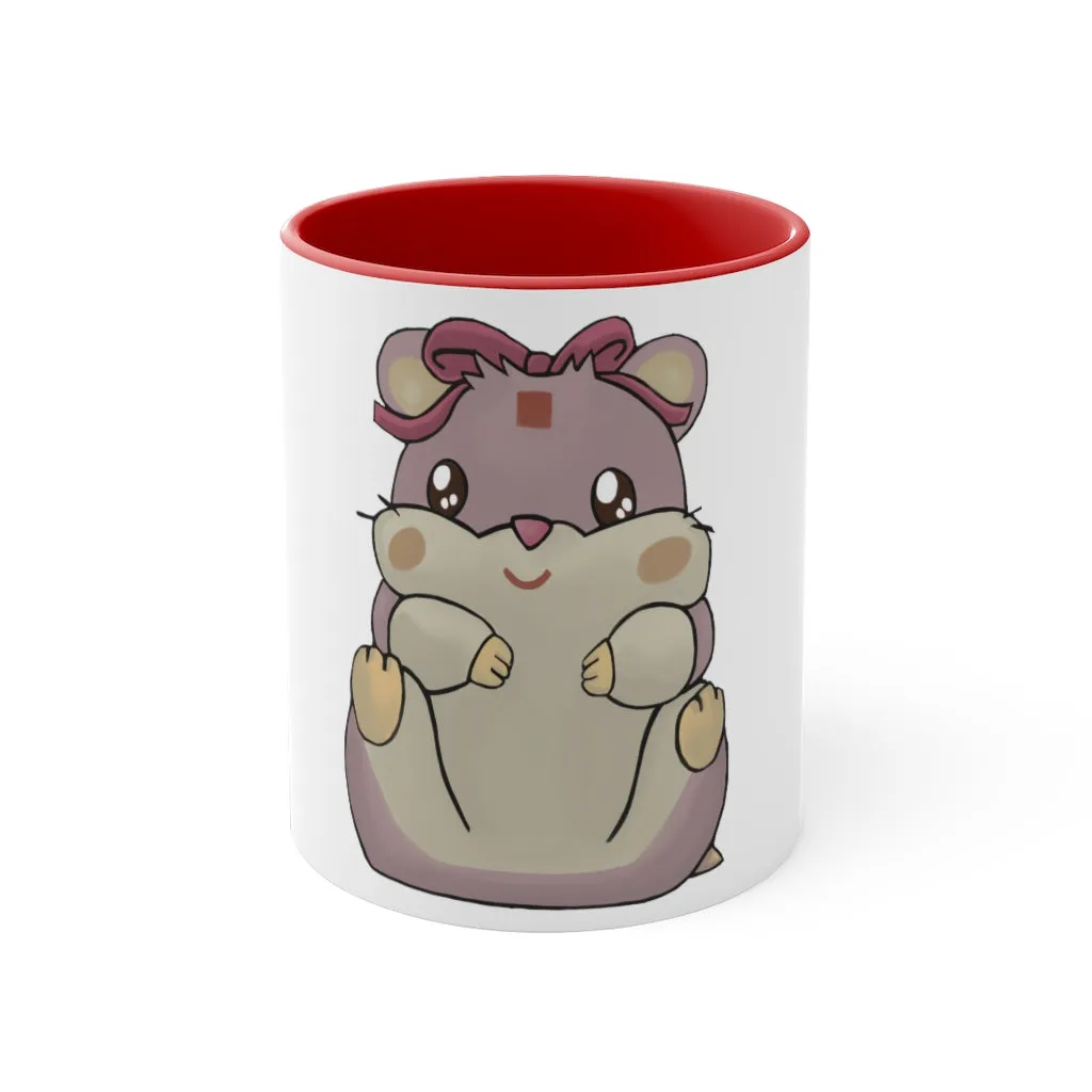 Purple Hamster Accent Coffee Mug, 11oz