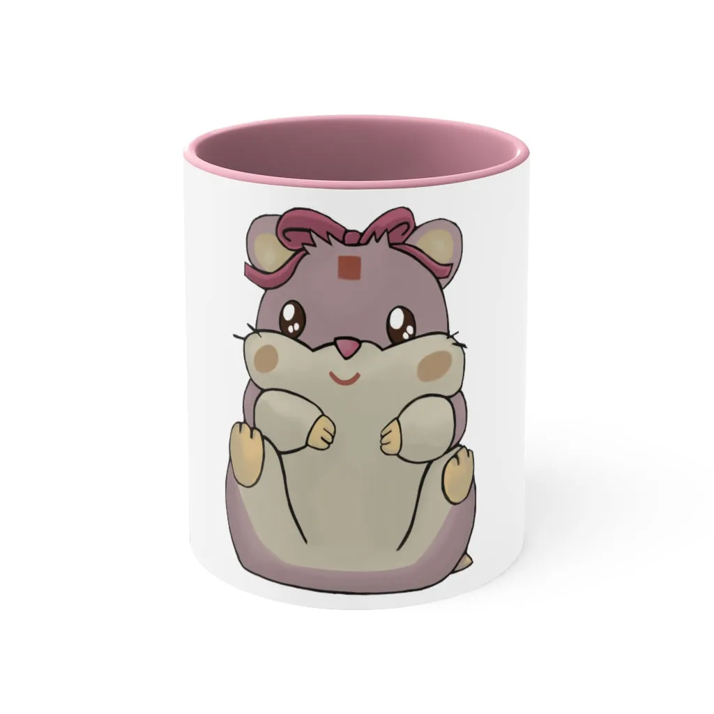 Purple Hamster Accent Coffee Mug, 11oz