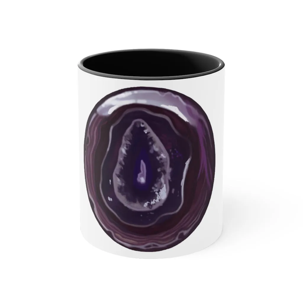 Purple Rock Accent Coffee Mug, 11oz