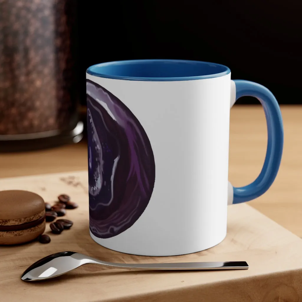 Purple Rock Accent Coffee Mug, 11oz