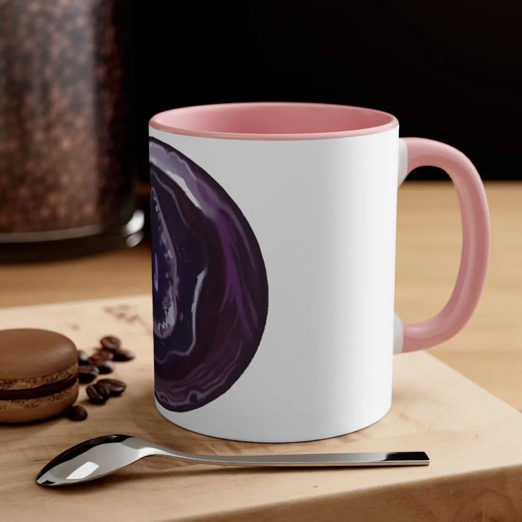 Purple Rock Accent Coffee Mug, 11oz