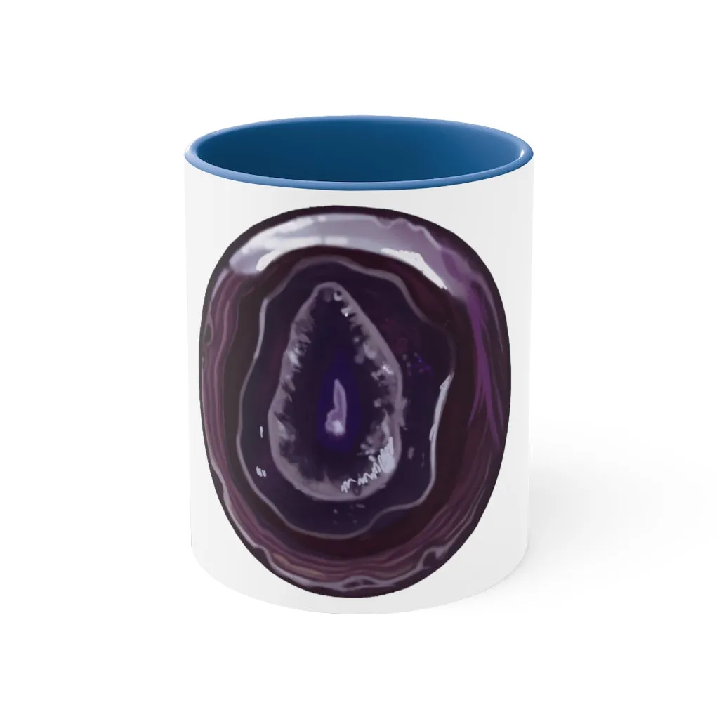 Purple Rock Accent Coffee Mug, 11oz