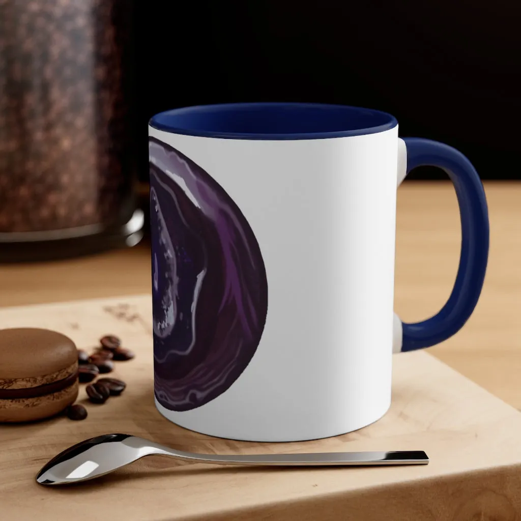 Purple Rock Accent Coffee Mug, 11oz