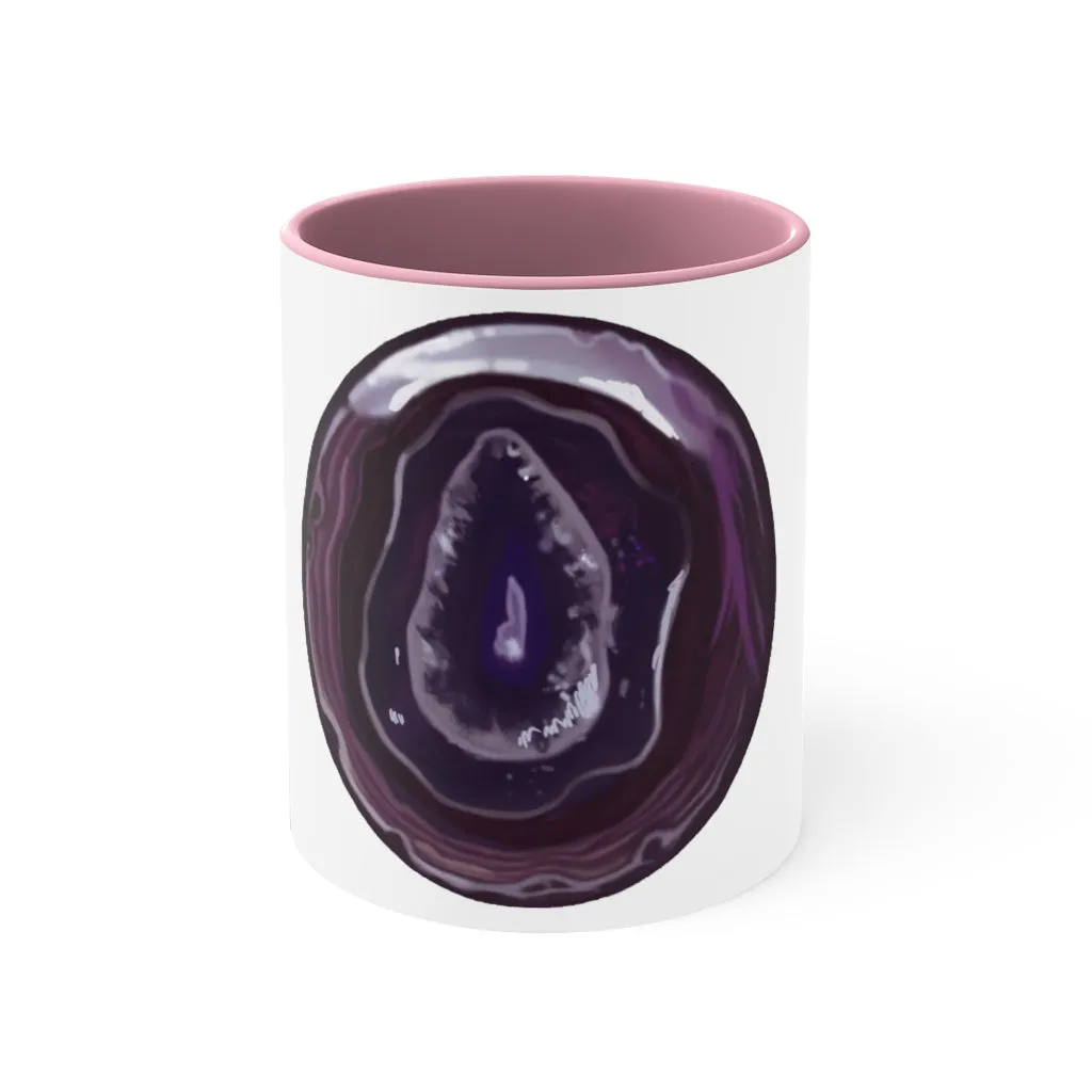 Purple Rock Accent Coffee Mug, 11oz