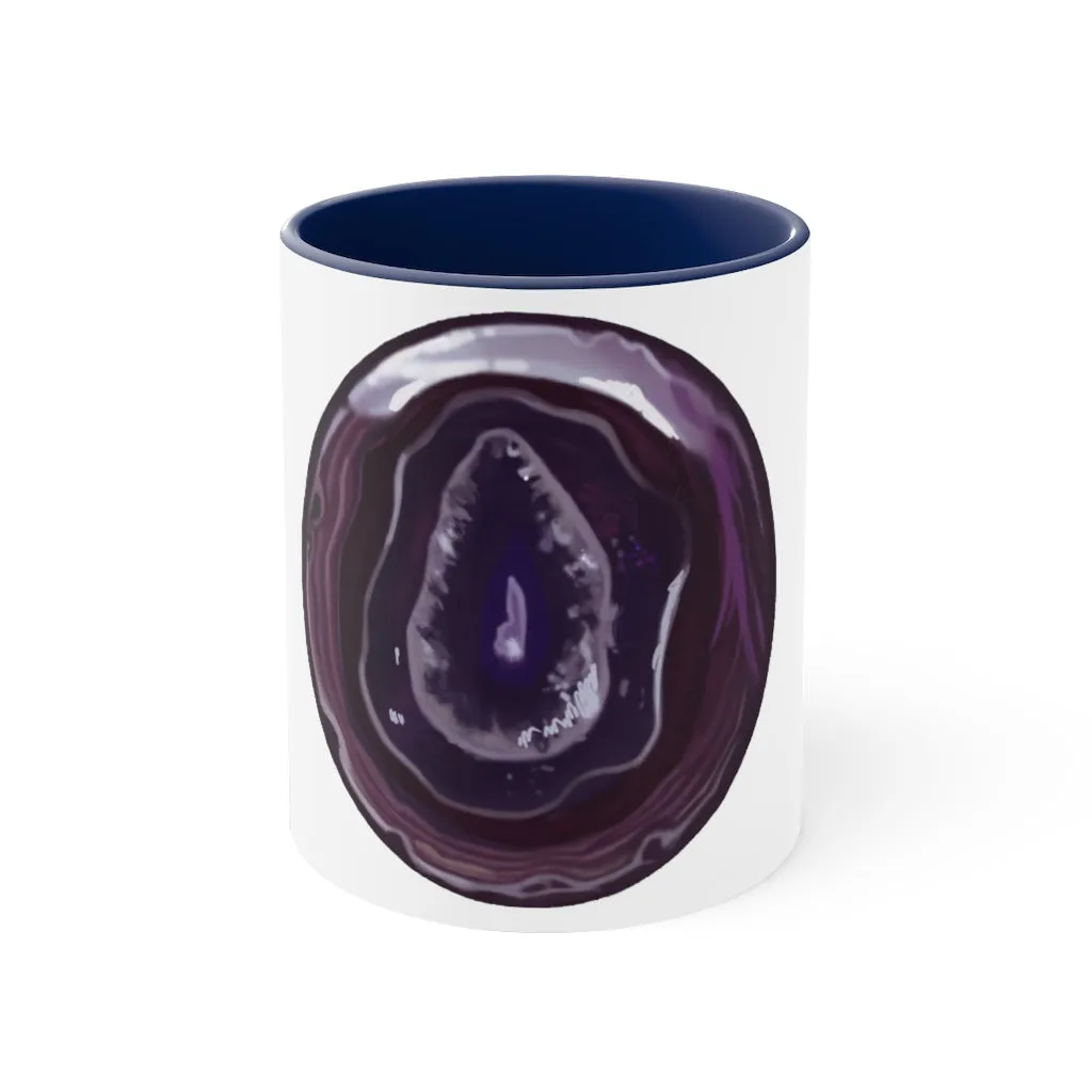 Purple Rock Accent Coffee Mug, 11oz