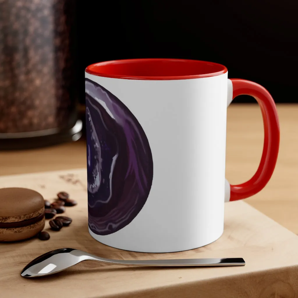 Purple Rock Accent Coffee Mug, 11oz