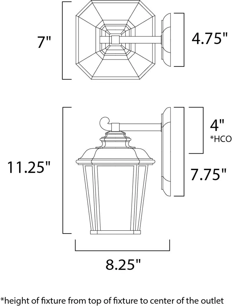 Radcliffe E26 Outdoor Wall Sconce