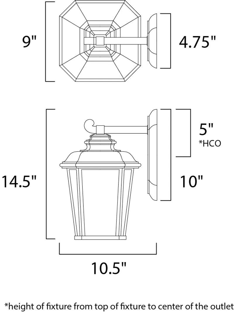 Radcliffe E26 Outdoor Wall Sconce