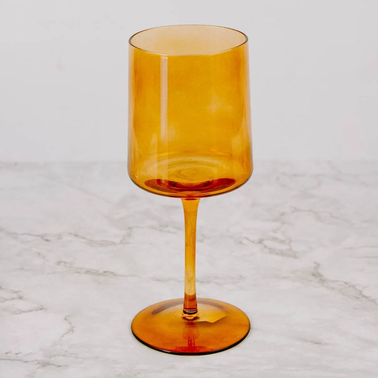 Retro Colored Wine Glass