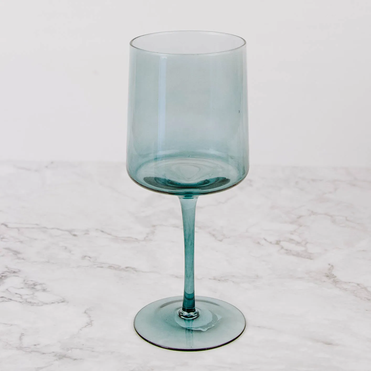 Retro Colored Wine Glass