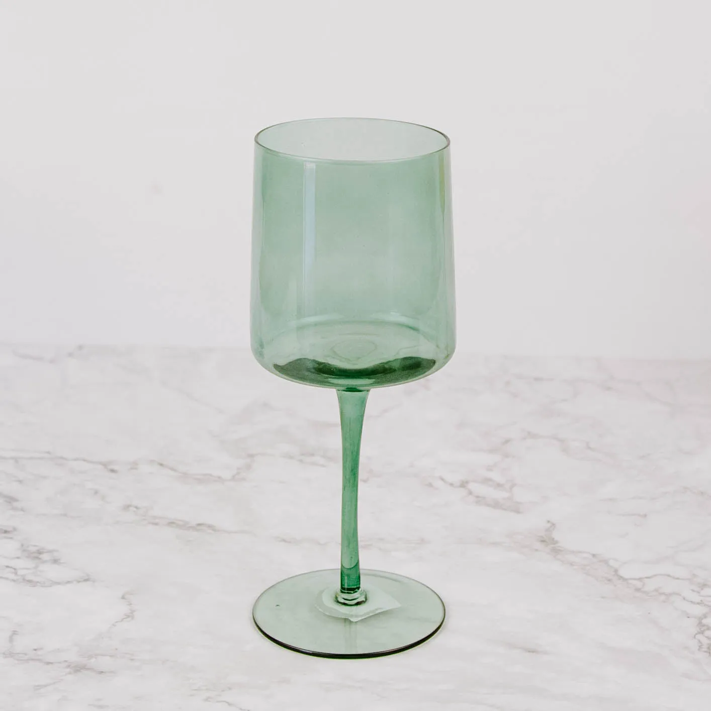 Retro Colored Wine Glass