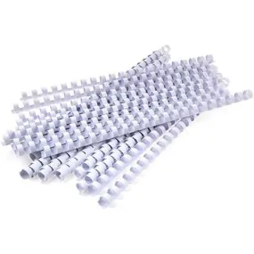 Rexel Plastic Binding Comb Round 21 Loop 9.5Mm A4 White Box 100