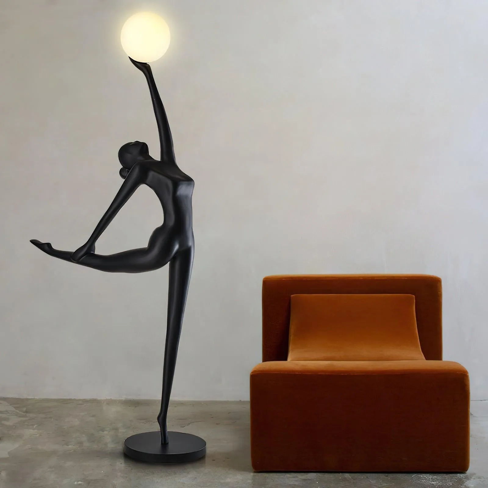 Rhythmic Gymnast Sculpture Floor Lamp