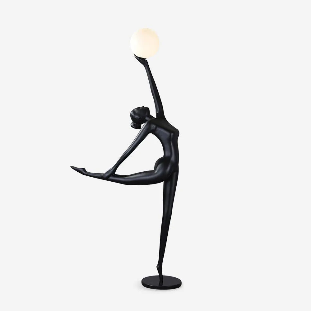 Rhythmic Gymnast Sculpture Floor Lamp