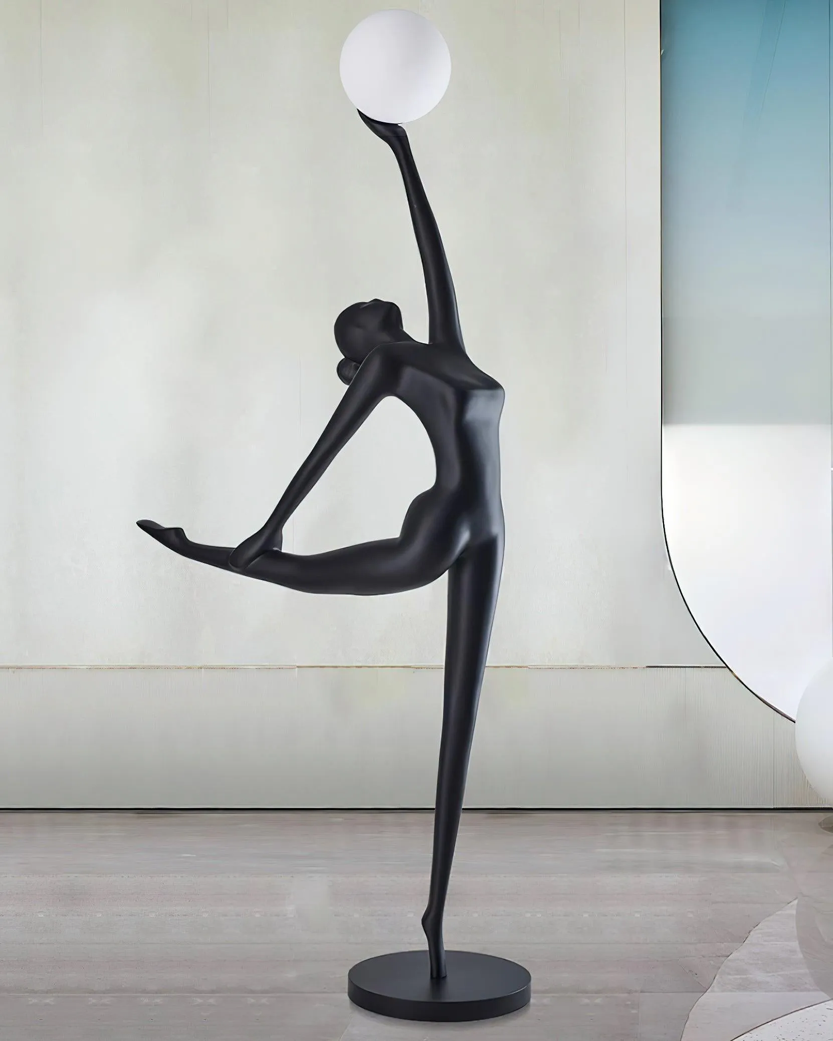 Rhythmic Gymnast Sculpture Floor Lamp