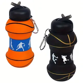 Roll the Ball Bottle | Expandable Silicone Bottle for Sports Lovers