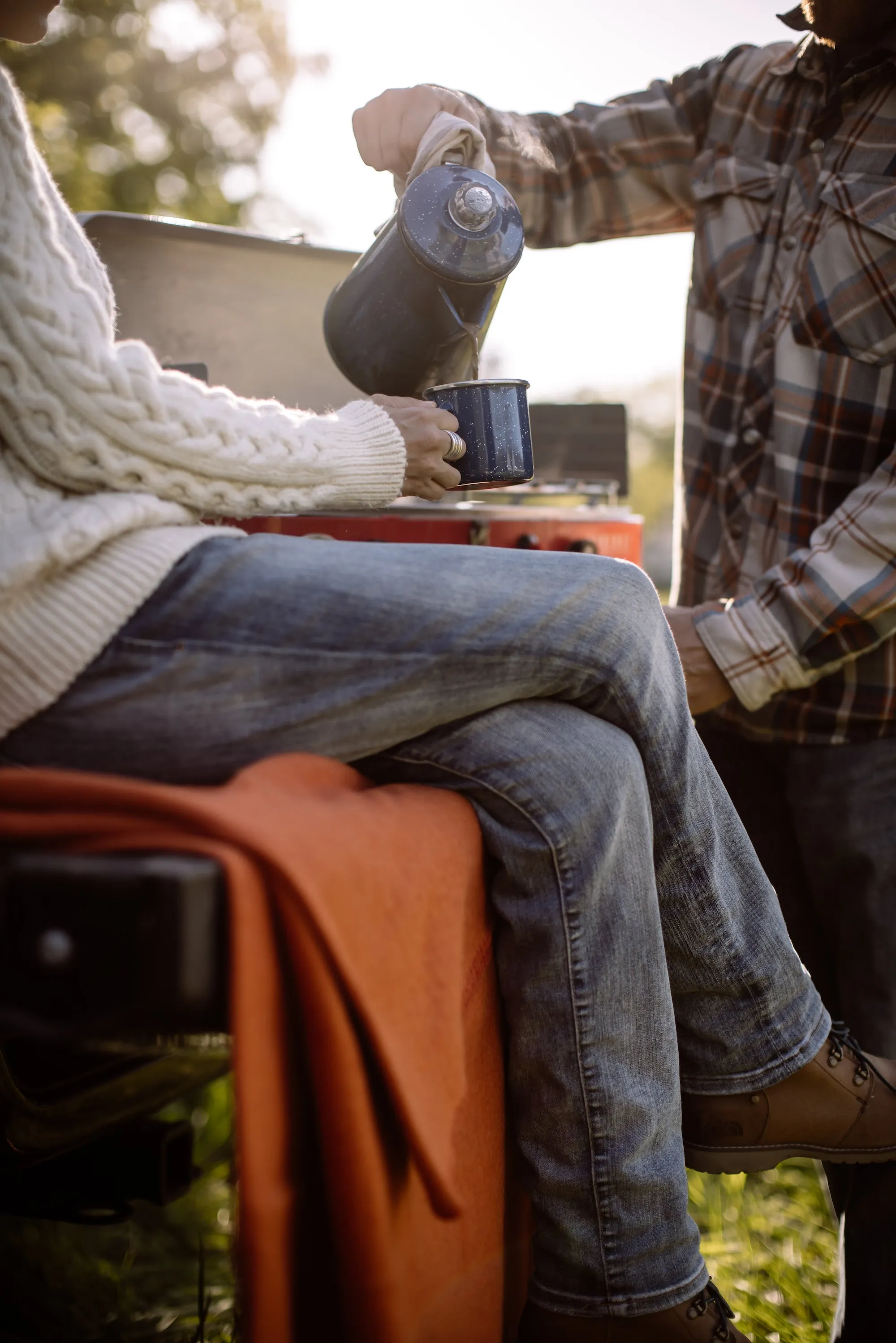 Rugged Orange Wool Blanket