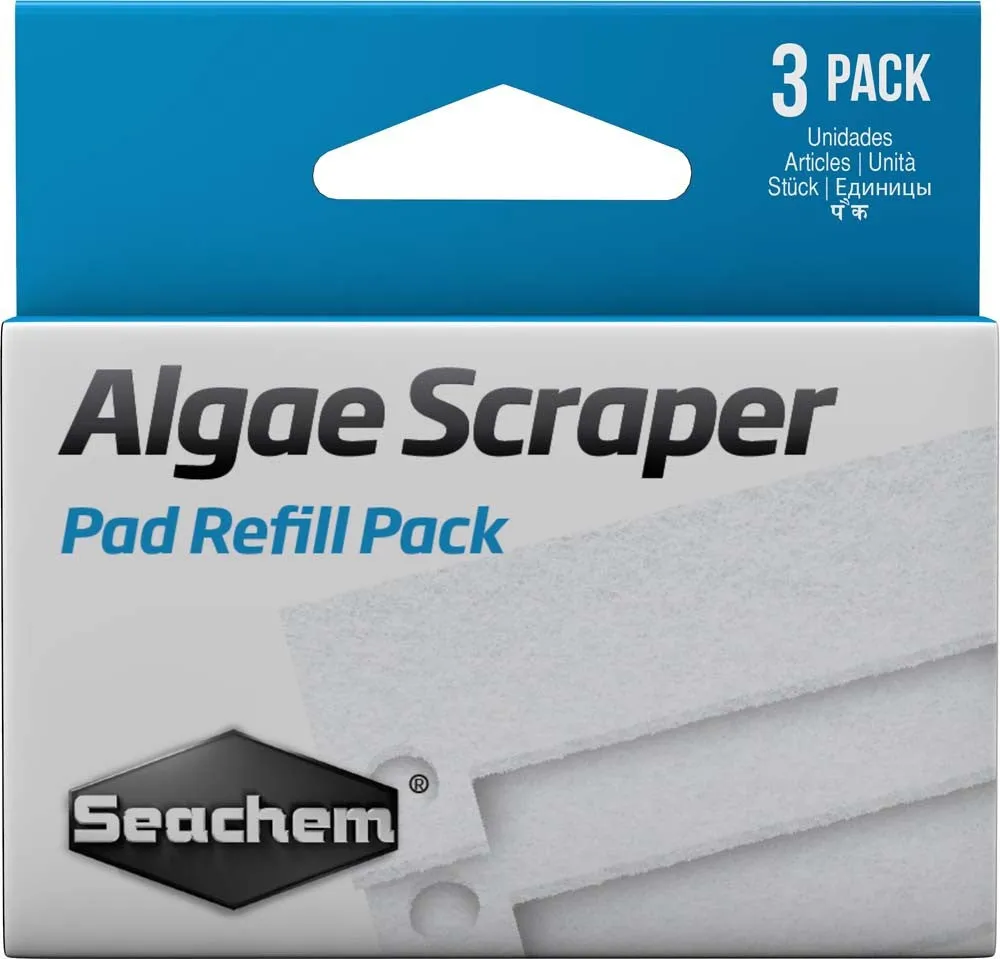 Seachem Algae Scraper Replacement Scrub Pads 3 Pack