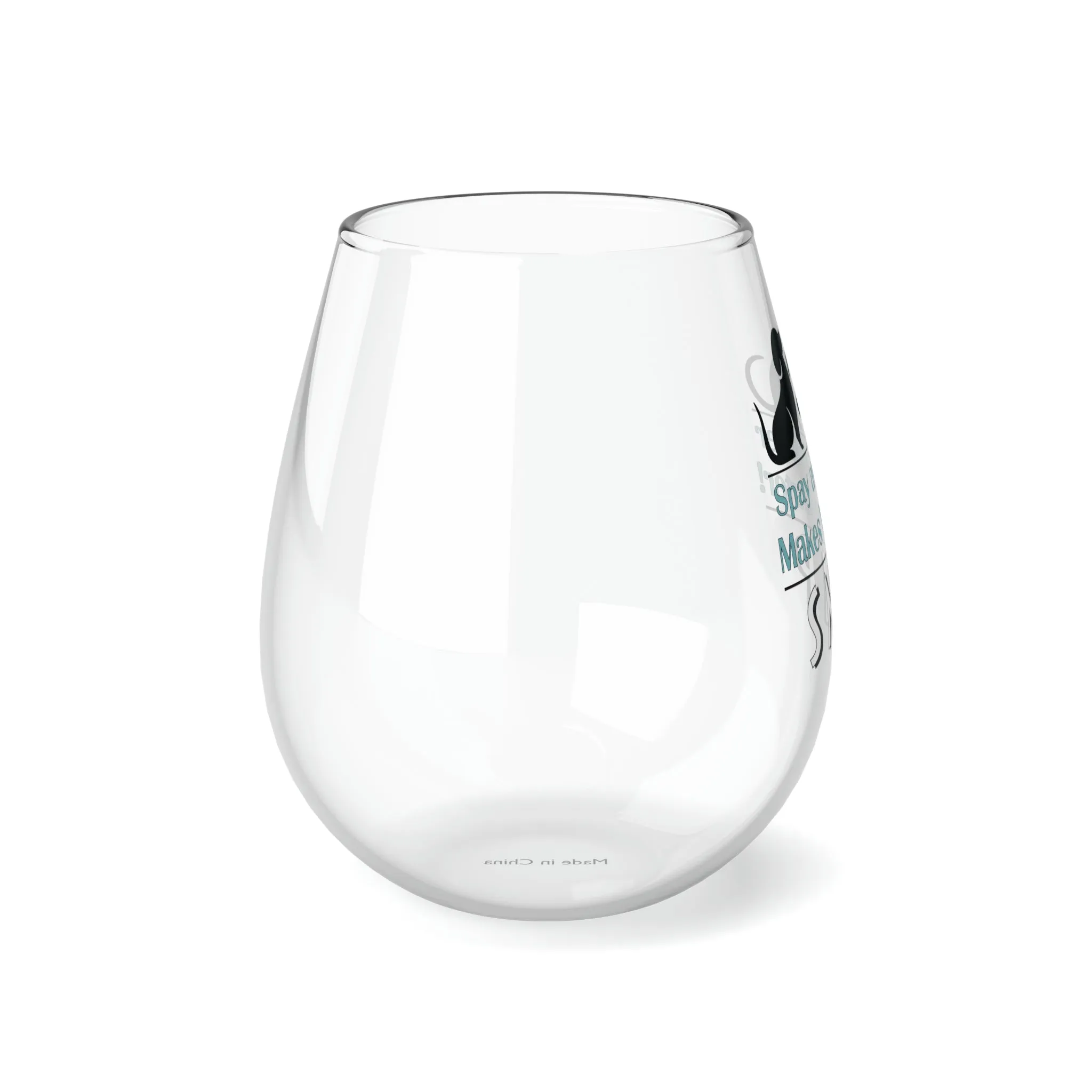 SNIP Bus - Stemless Wine Glass, 11.75oz