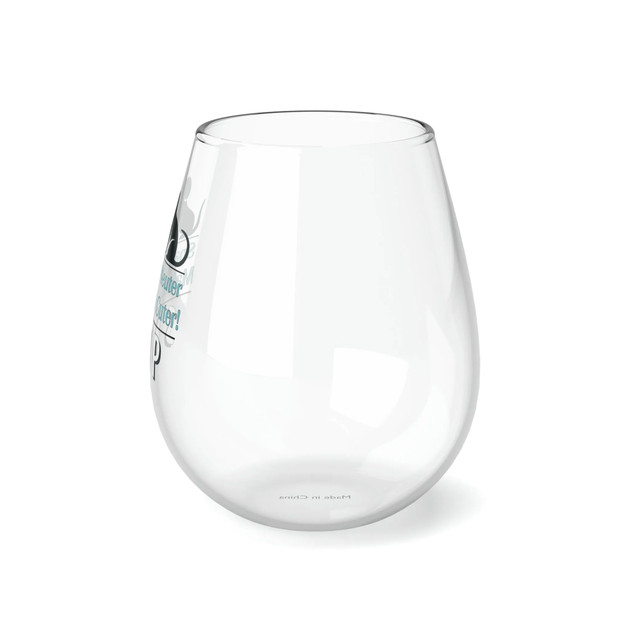 SNIP Bus - Stemless Wine Glass, 11.75oz