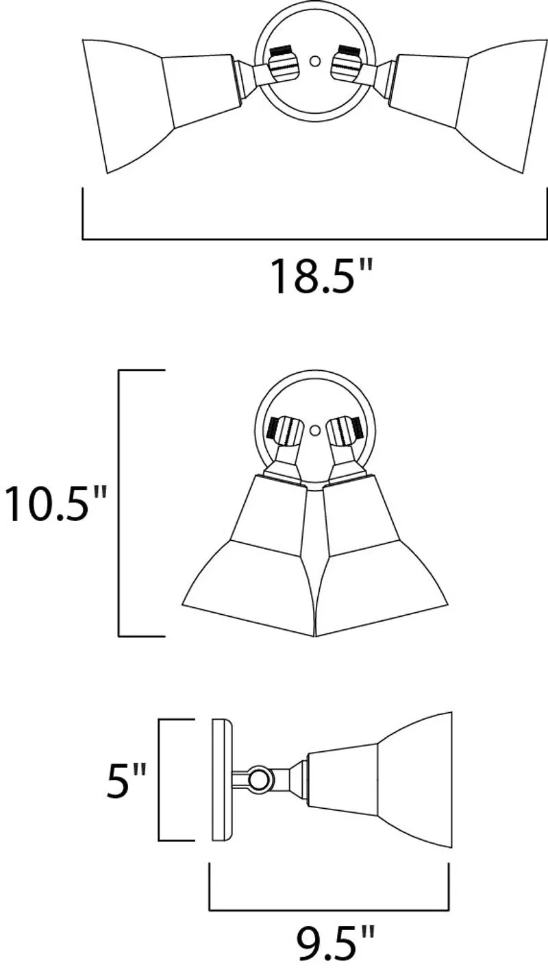 Spots 18.5" Outdoor Wall Mount