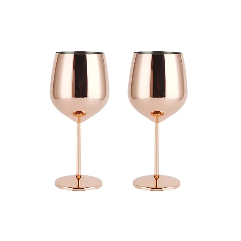 Stainless Steel Tall Wine Glasses