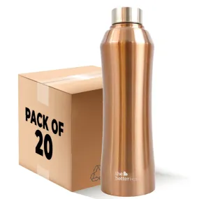 The Better Home Steel Water Bottle (20Pcs-1 Litre) Water Bottle For Kids School | Water Bottle For Home | Leak- Proof BPA Free | Gym Water Bottle | Water Bottle For Office | Aesthetic Water Bottle