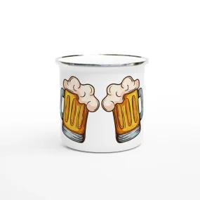 Two Beer Mugs Design | Enamel Mug