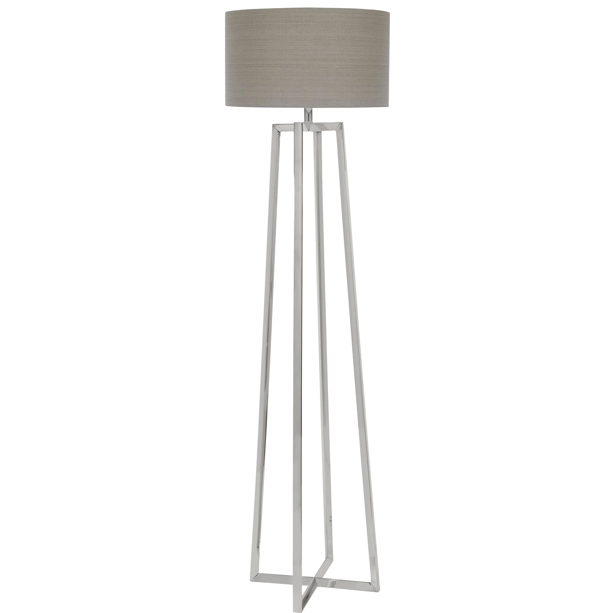 Uttermost Keokee Polished Nickel Floor Lamp