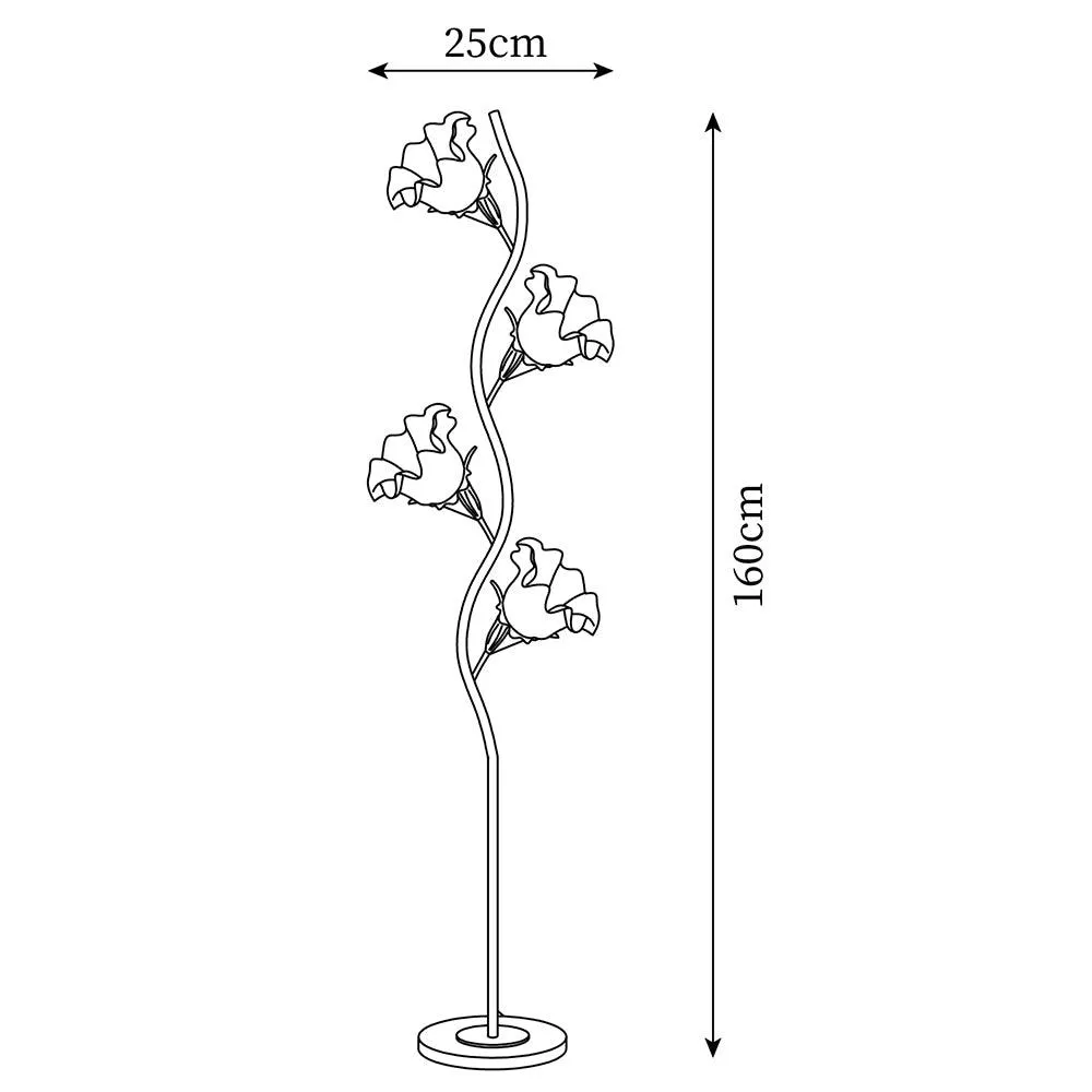 Vertica Flowers Floor Lamp