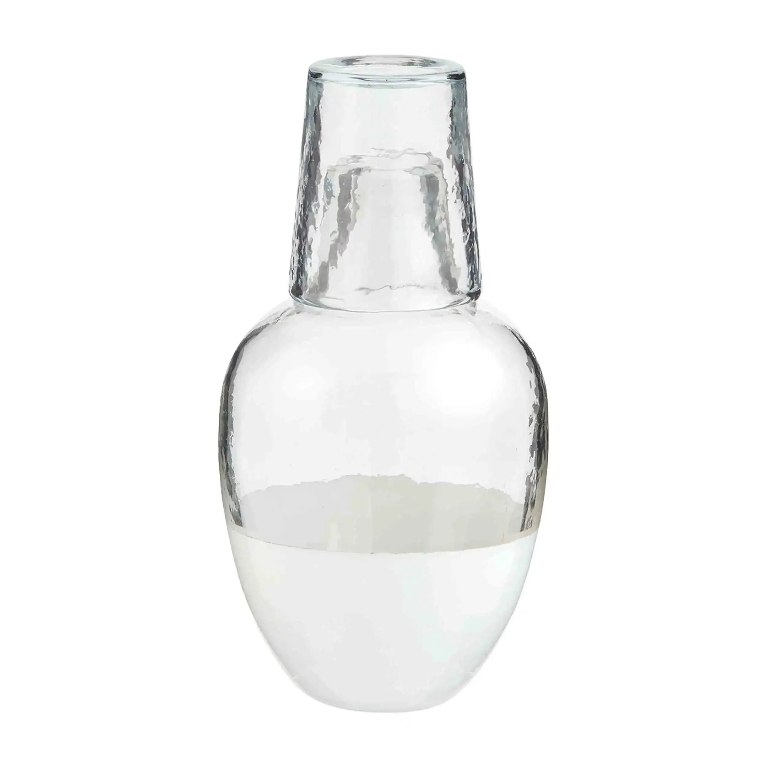 White Glass Carafe Set