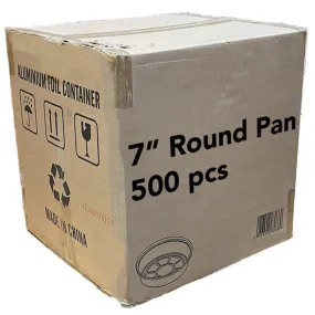 *WHOLESALE* Disposable 7” Aluminum Foil Round Pans | 500 ct/case