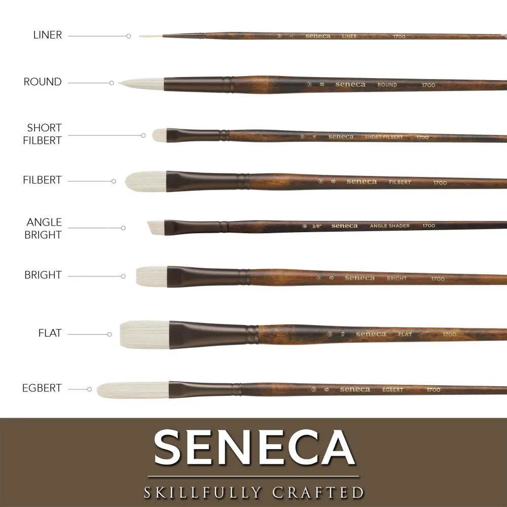 Willow Wolfe Seneca Artist Flat Brush 10