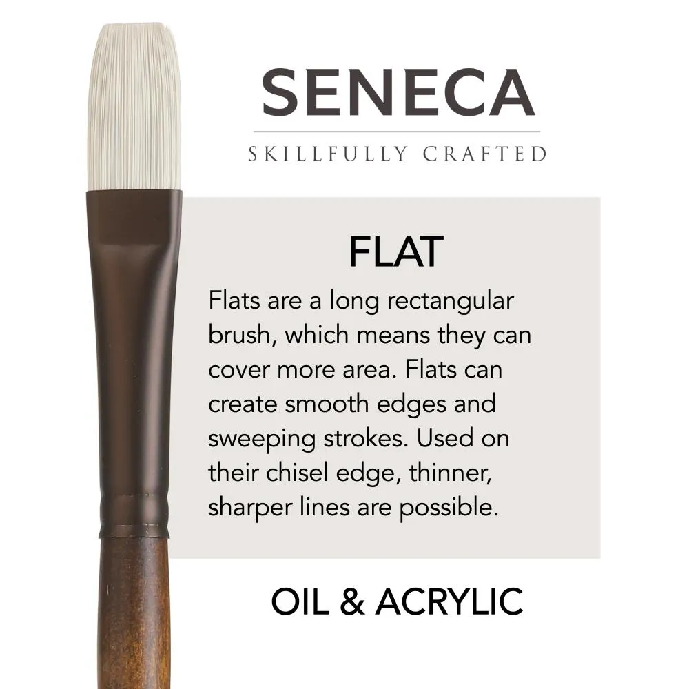 Willow Wolfe Seneca Artist Flat Brush 10