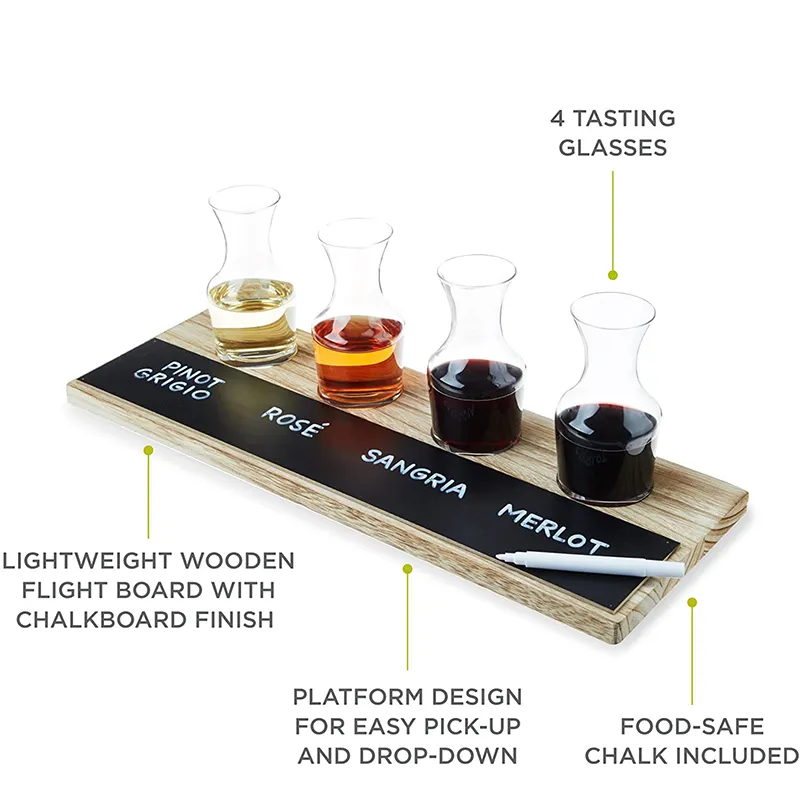 Wine Flight and Carafe Set