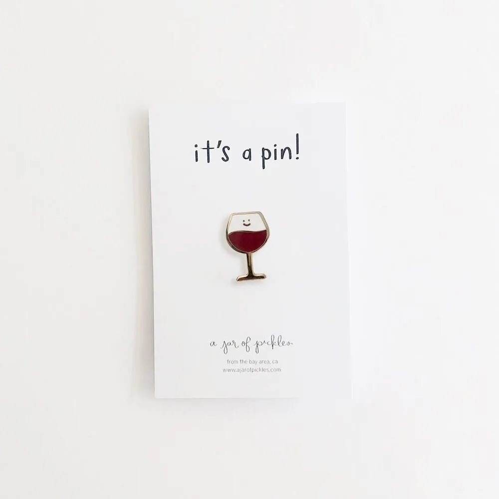 Wine Glass Pin