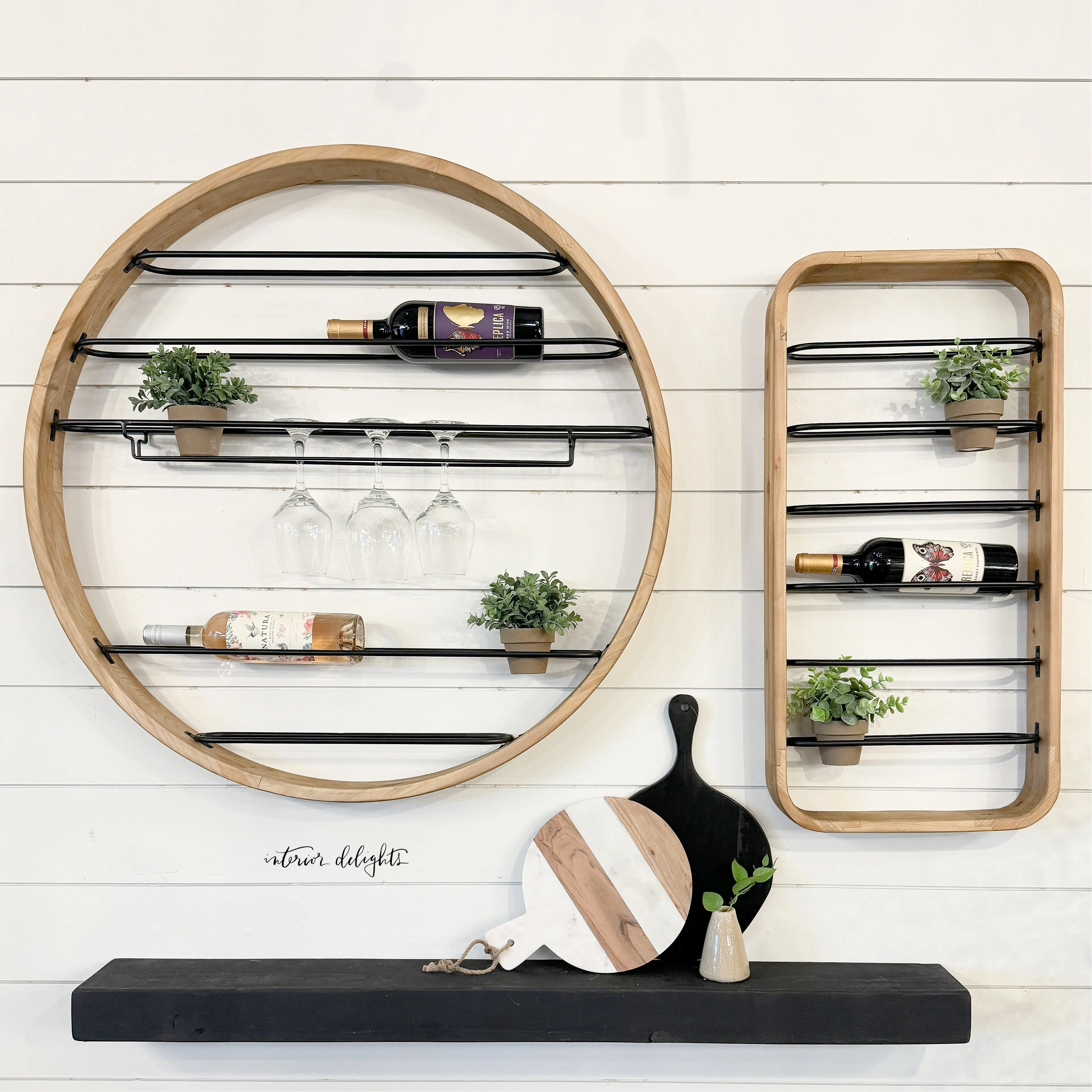 Wine Racks- 2 Styles- Circle or Rectangle