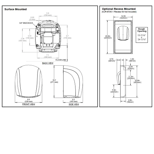 WORLD DRYER® J4-973 Airforce™ **DISCONTINUED** No Longer Available - Please see WORLD Q-973A2 VERDEdri or J-973A3 AIRFORCE